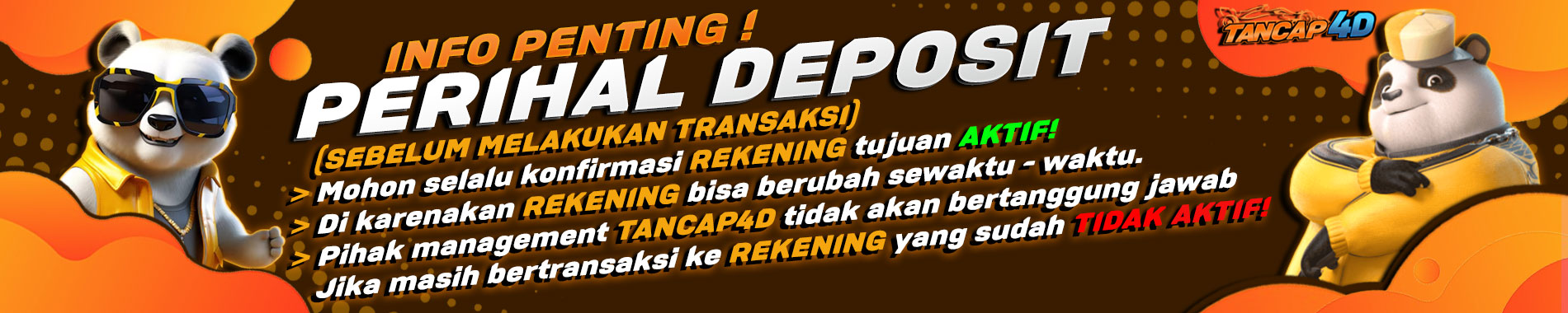 perihal deposit tancap4d